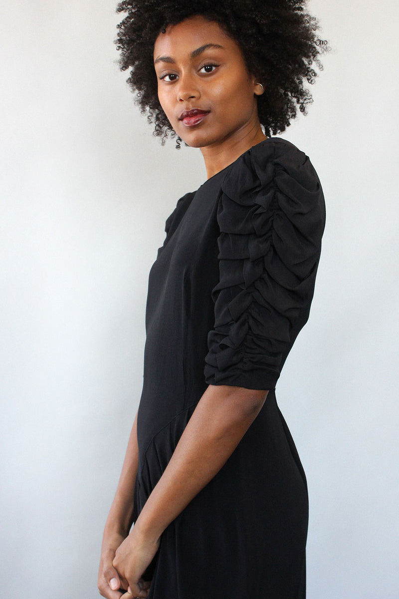 Ashlee Ruched Sleeve Dress S/M