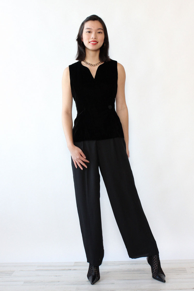 Cossette Velvet Mix Jumpsuit S/M