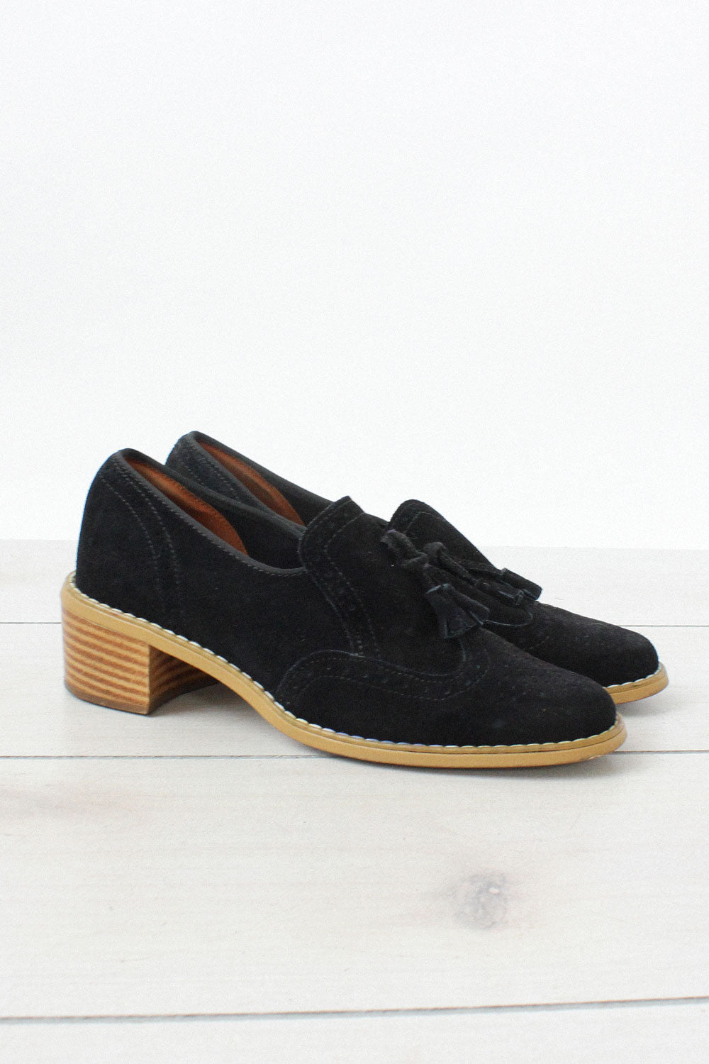 Chunky Suede Loafers 7 1/2