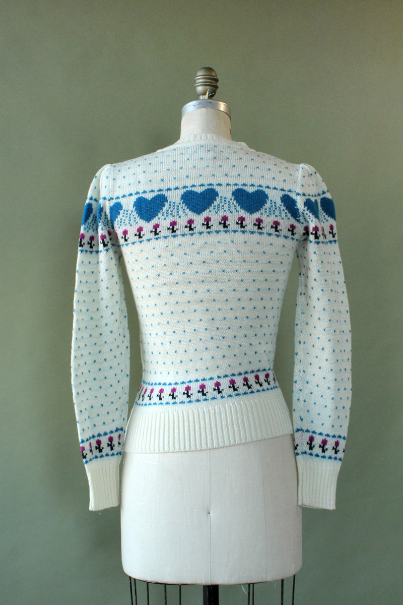 Jo Fair Isle Heart Sweater XS/S