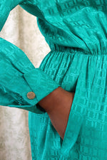 Kelly Silk Plunge Jumpsuit S/M