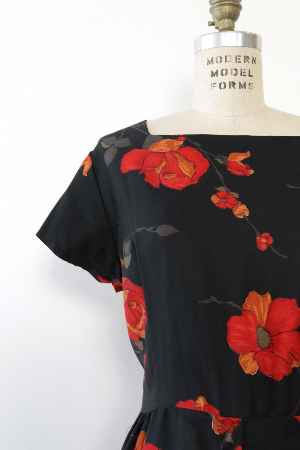 Poppy Print Panel Dress XL