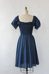 Swiss Dot Puff Sleeve Dress S/M Petite