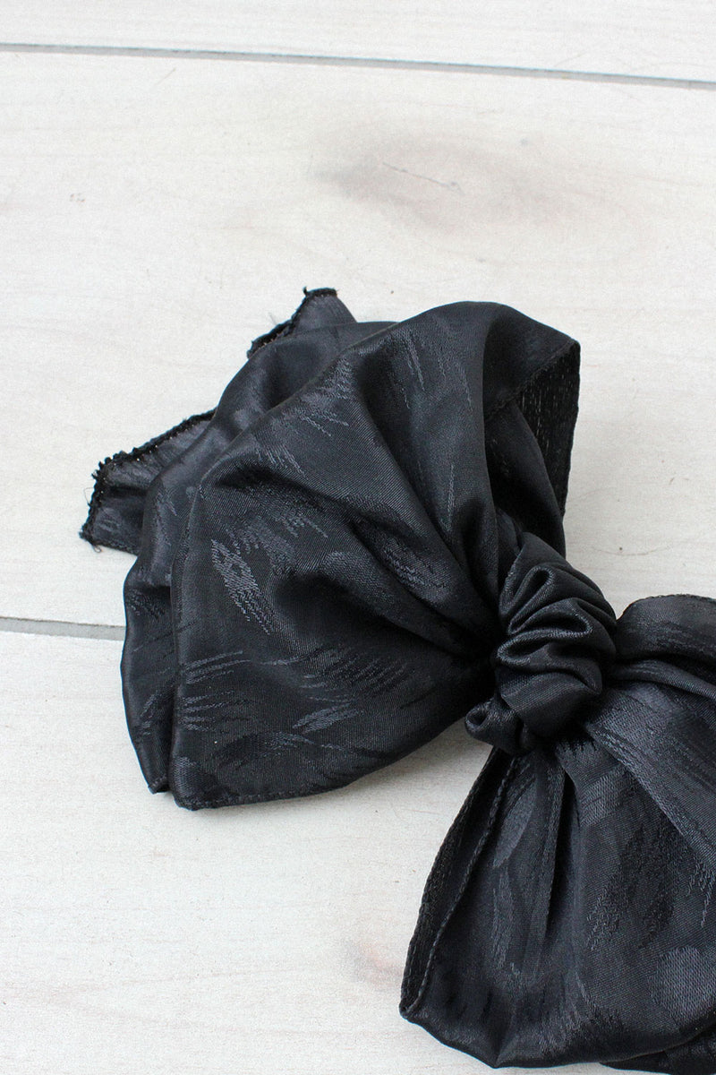 Black Bow Barrette