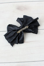 Black Bow Barrette