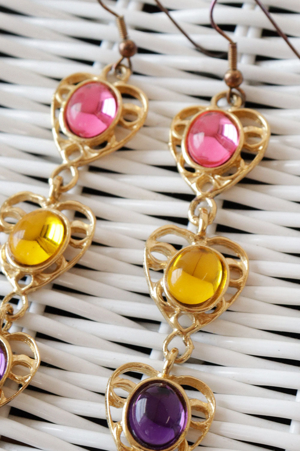 Candy Golden Heart Dangles