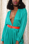 Kelly Silk Plunge Jumpsuit S/M