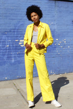Banana Yellow 1970s Suit S