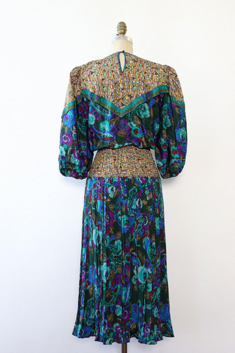 Susan Freis Puff Pleat Dress XS-M