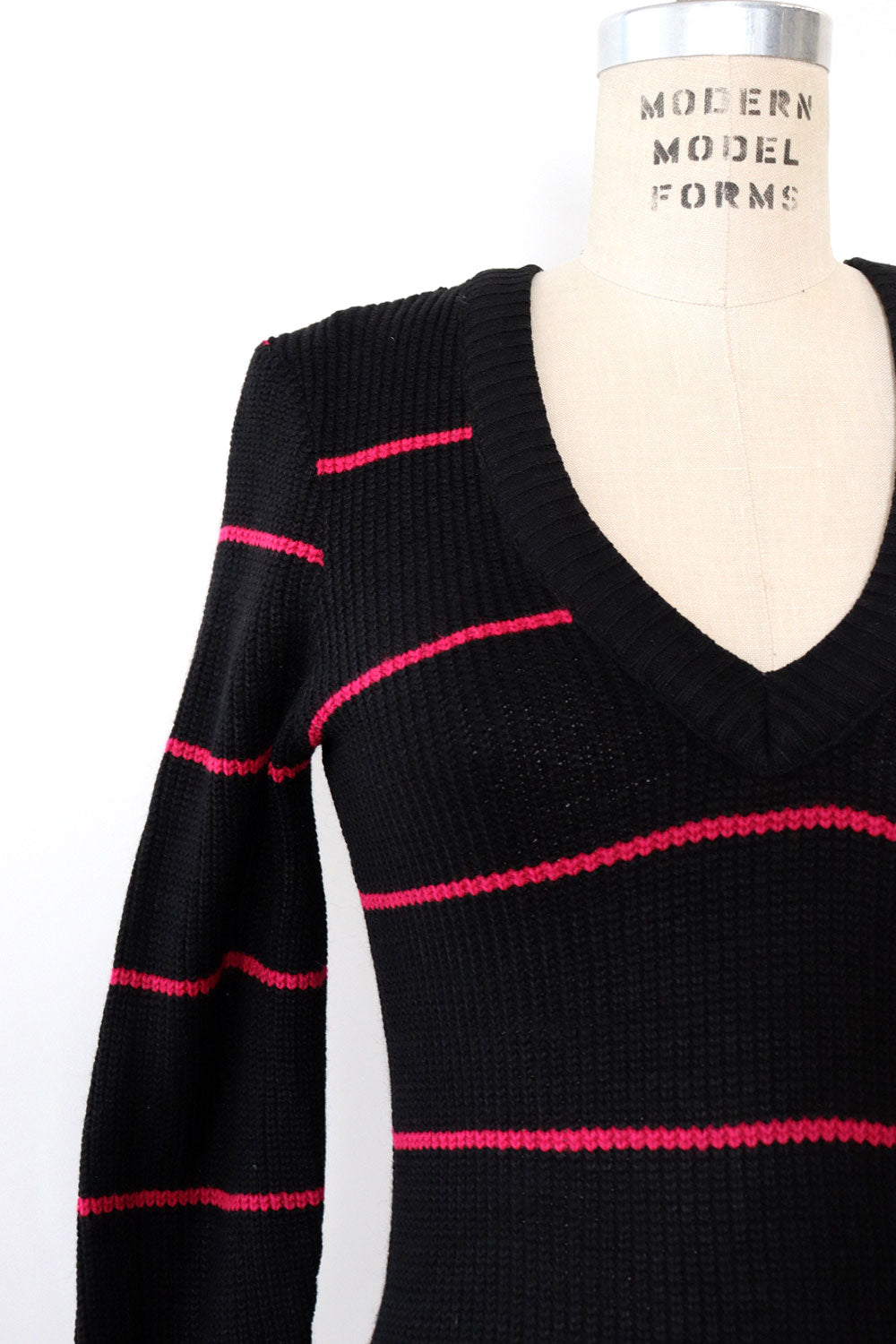 Vetalia Striped Sweaterdress M