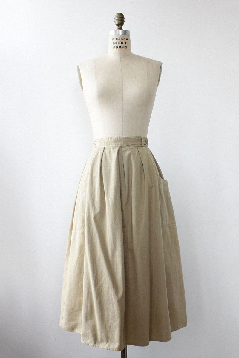 Khaki Buckle Up Midi M