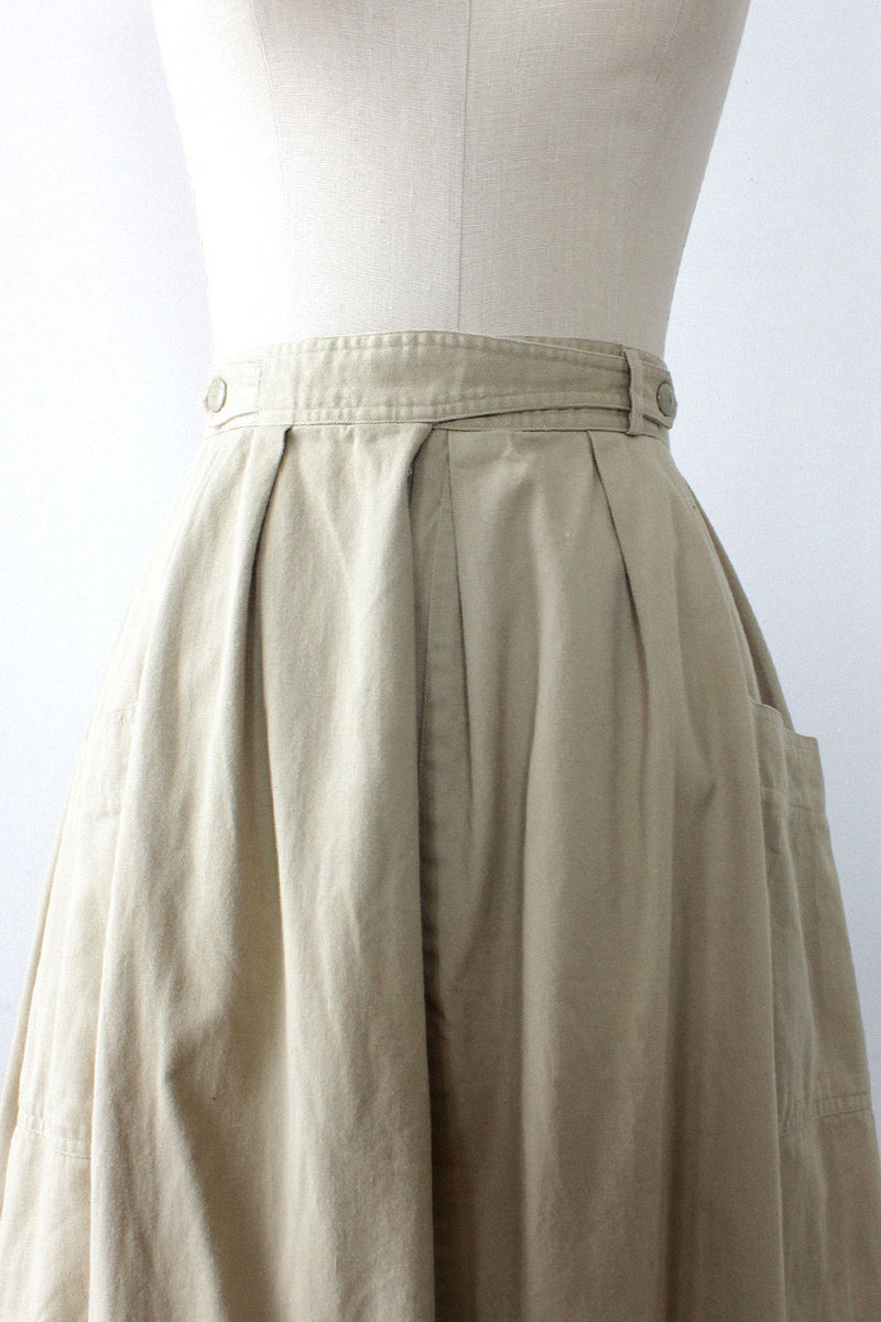 Khaki Buckle Up Midi M