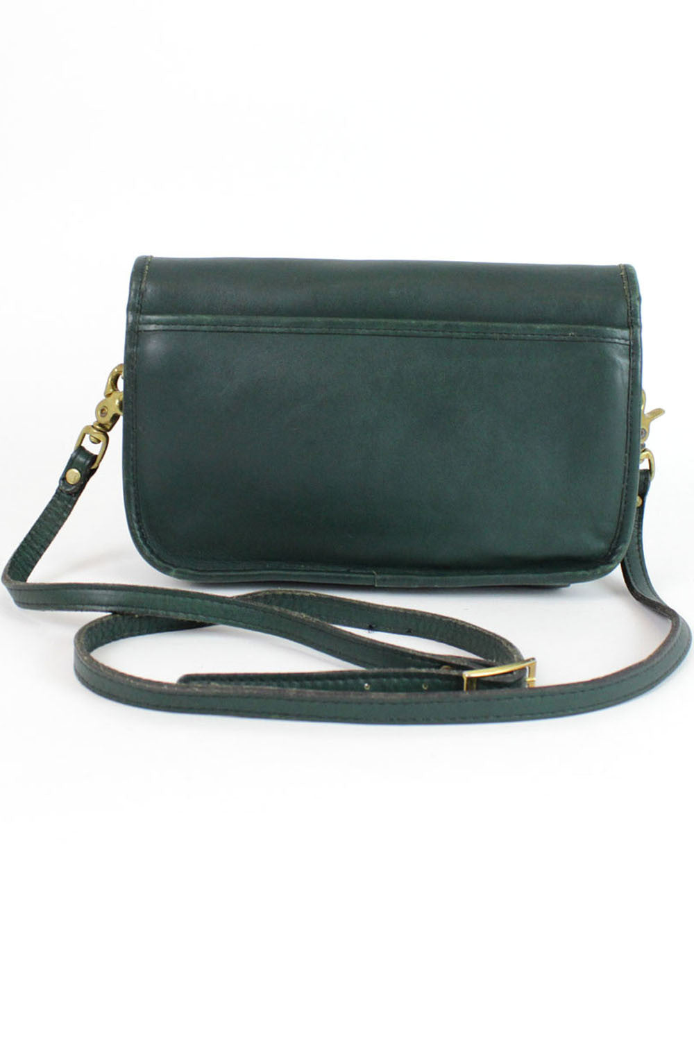 hunter green turnlock bag