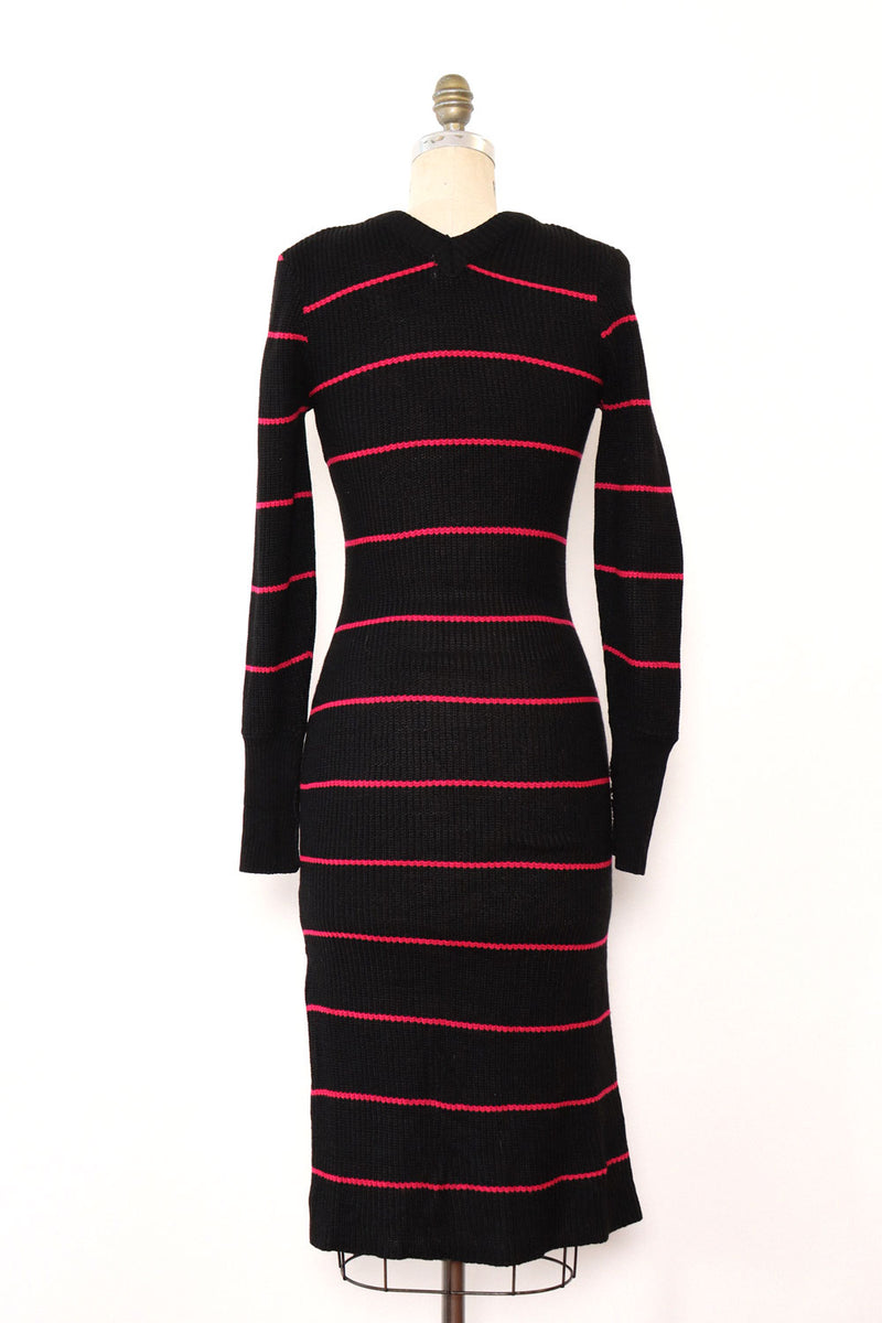 Vetalia Striped Sweaterdress M