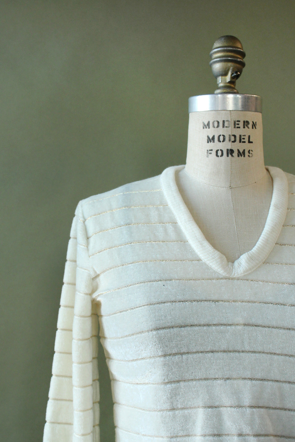 Aspen Metallic Stripe Sweater S/M