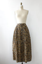 Leopard Life Midi Skirt M
