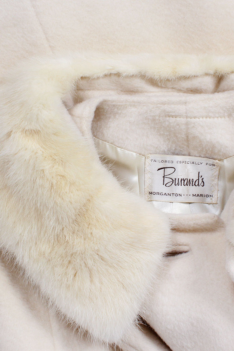 Flurry Mink Collar Coat M