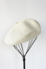 Ivory Wool Beret