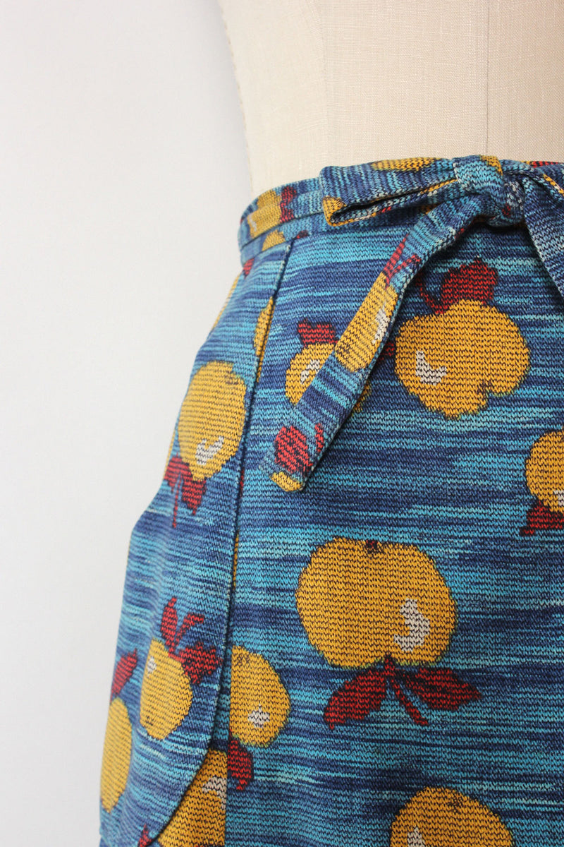 Fruity Pixel Print Wrap Skirt XS/S