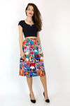 Tribal Block Print Cotton Skirt XS/S
