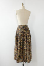 Leopard Life Midi Skirt M