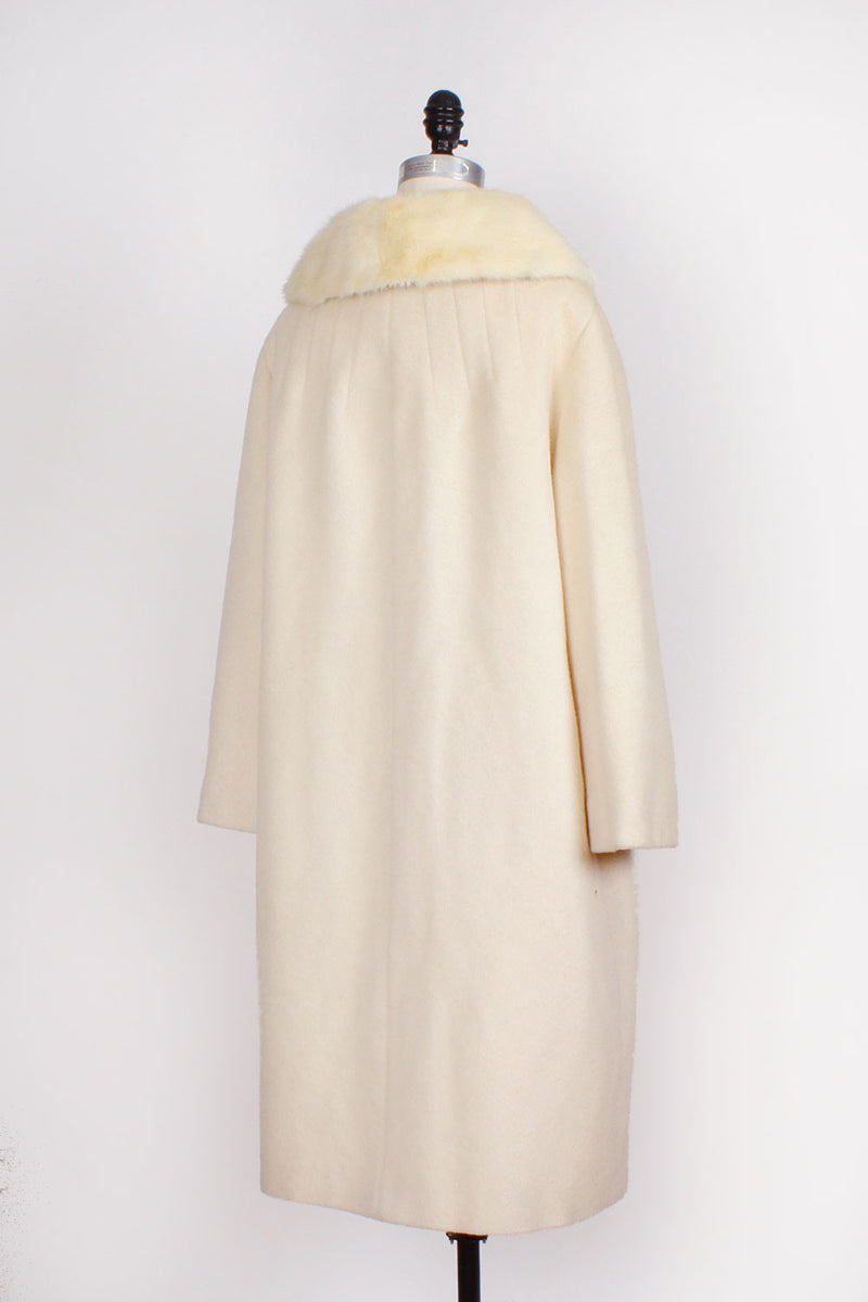 Flurry Mink Collar Coat M