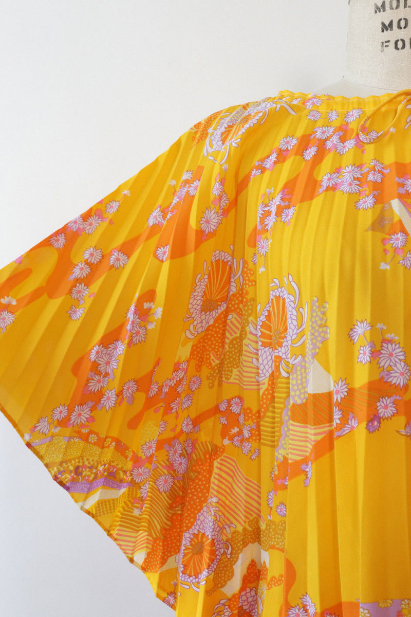 Golden Hour Pleated Poncho