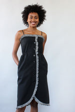 Victor Costa Gingham Ruffle Dress XS/S
