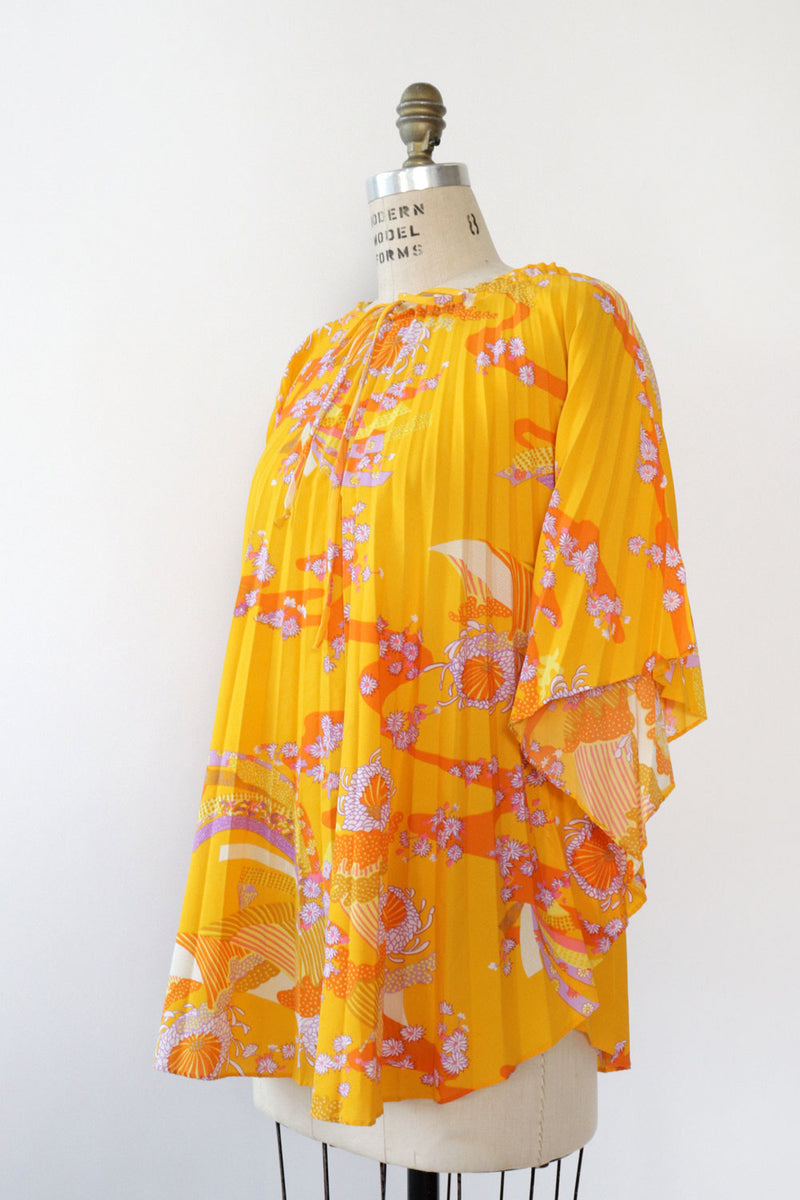Golden Hour Pleated Poncho