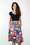 Tribal Block Print Cotton Skirt XS/S