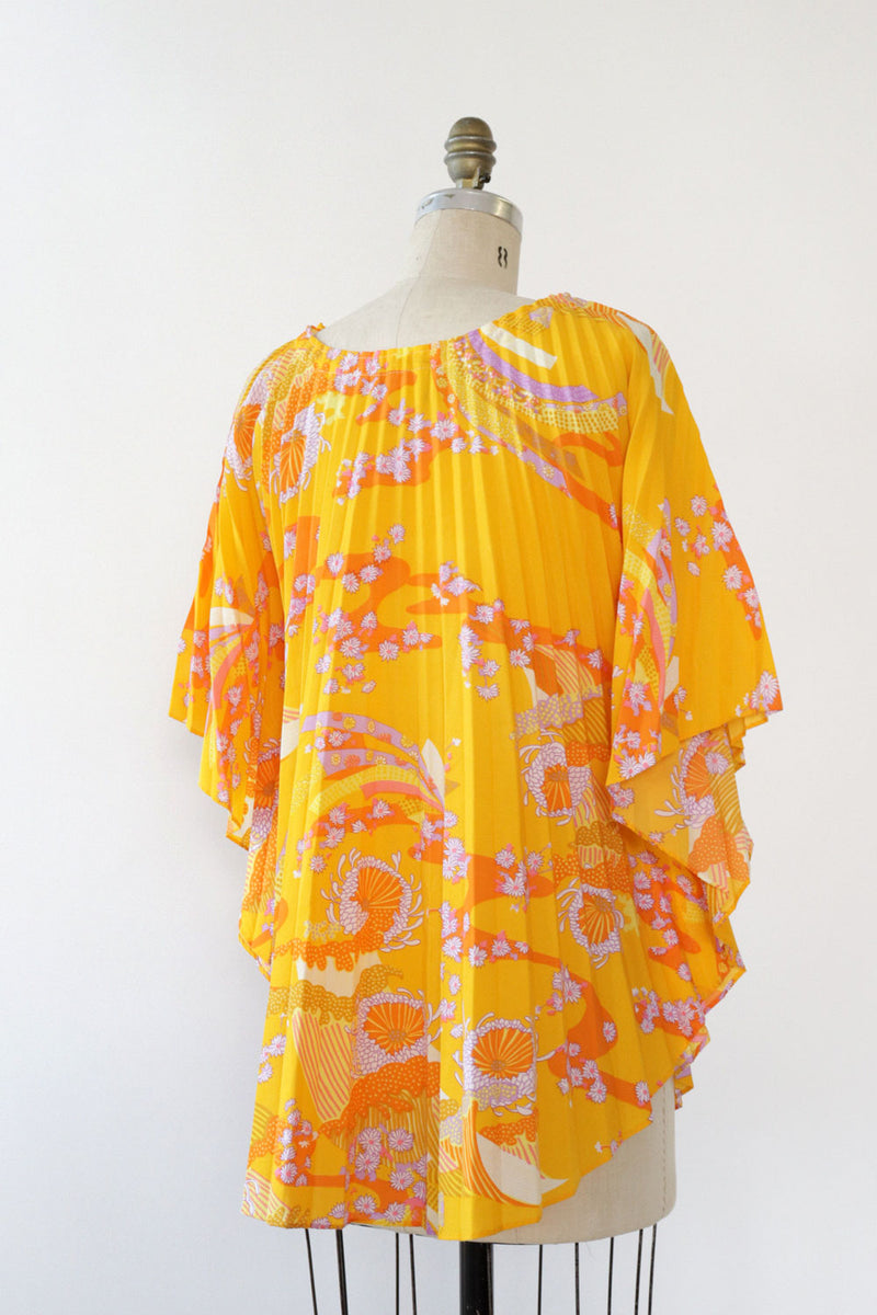 Golden Hour Pleated Poncho