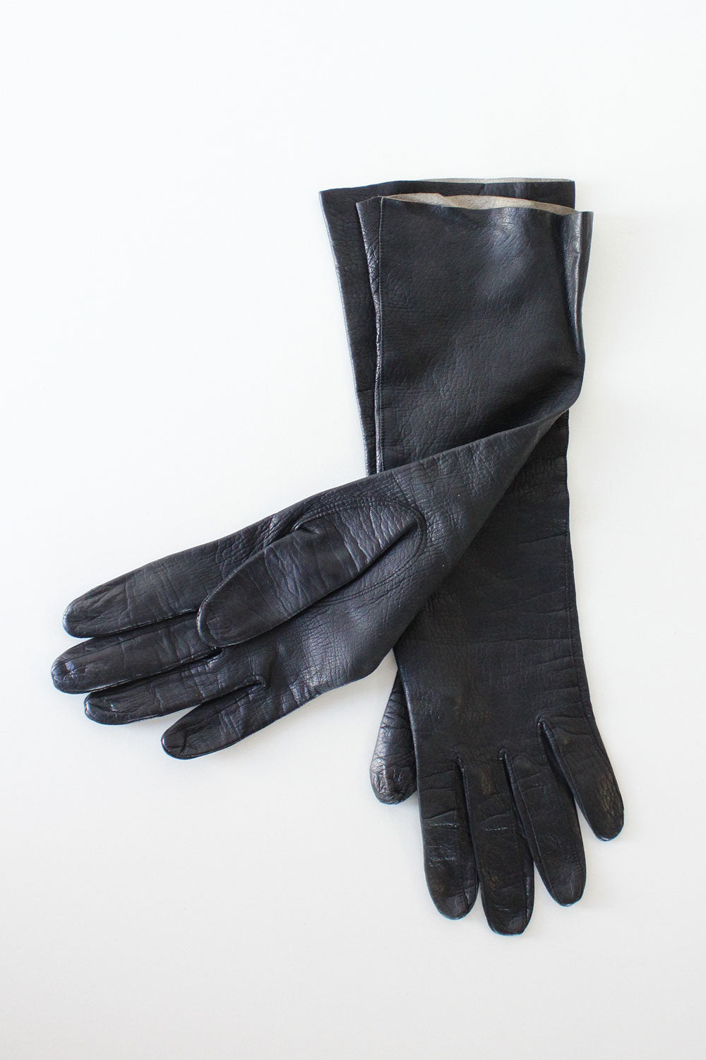 Jet Kidskin High Gloves