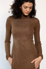 George Halley Bronze Knit Maxi Dress XS/S
