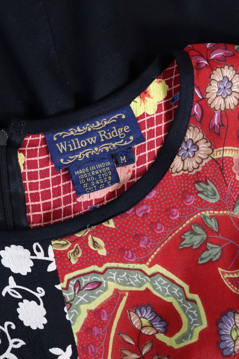 Willow Mixed Print Panel Dress M