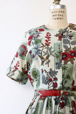 Poppy Moss Cotton Day Dress M-M/L
