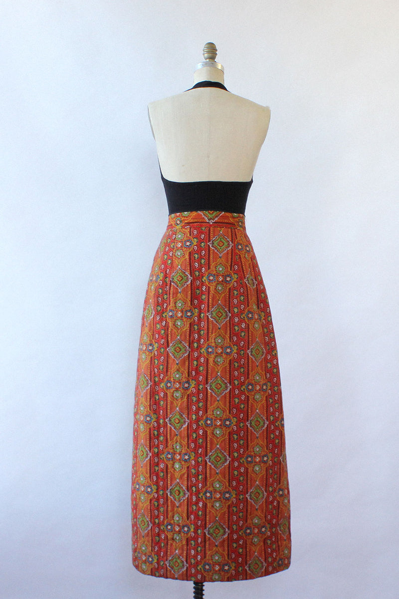 Cinnabar Quilted Maxi Skirt M/L