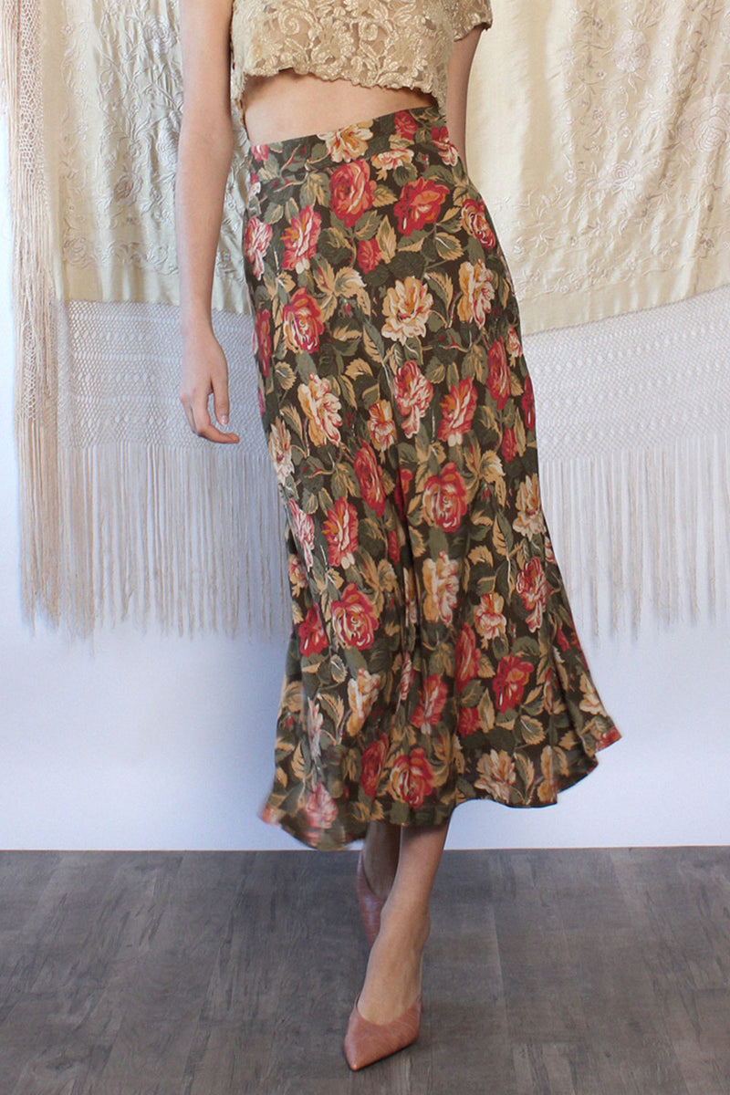 Rococo Floral Tea Skirt S/M