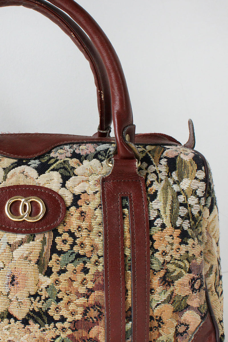Burgundy Floral Speedy Bag