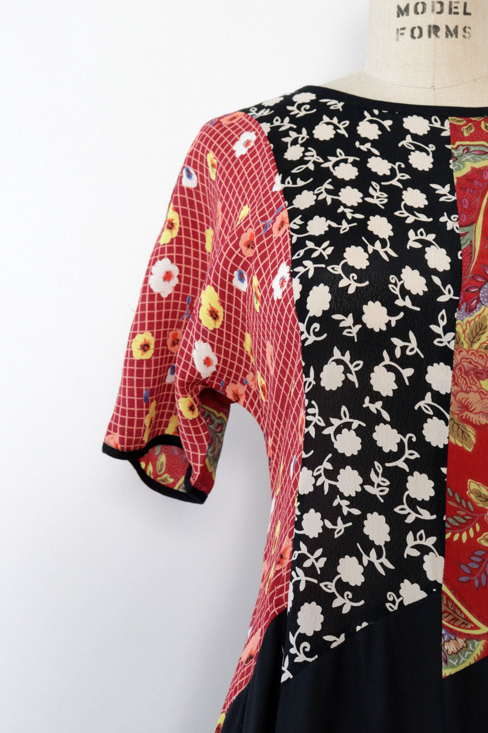 Willow Mixed Print Panel Dress M