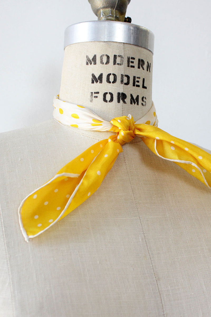 Dotty Silk Scarf