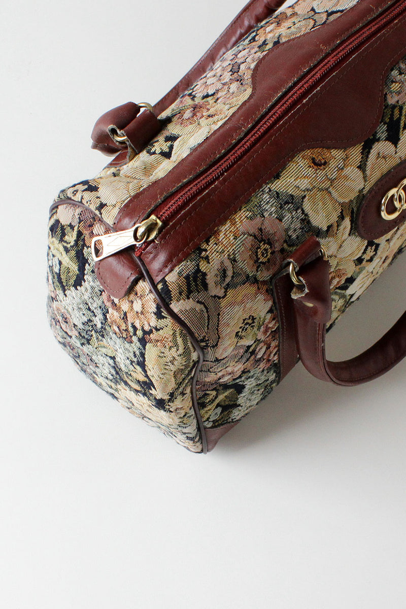 Burgundy Floral Speedy Bag