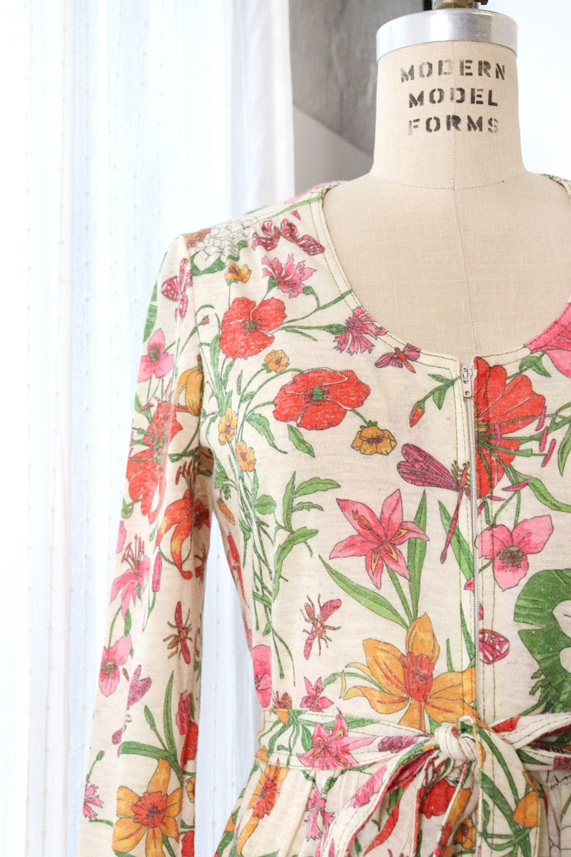 Poppy Dragonfly Print Maxi Dress M