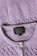Wisteria Pointelle Cardigan L