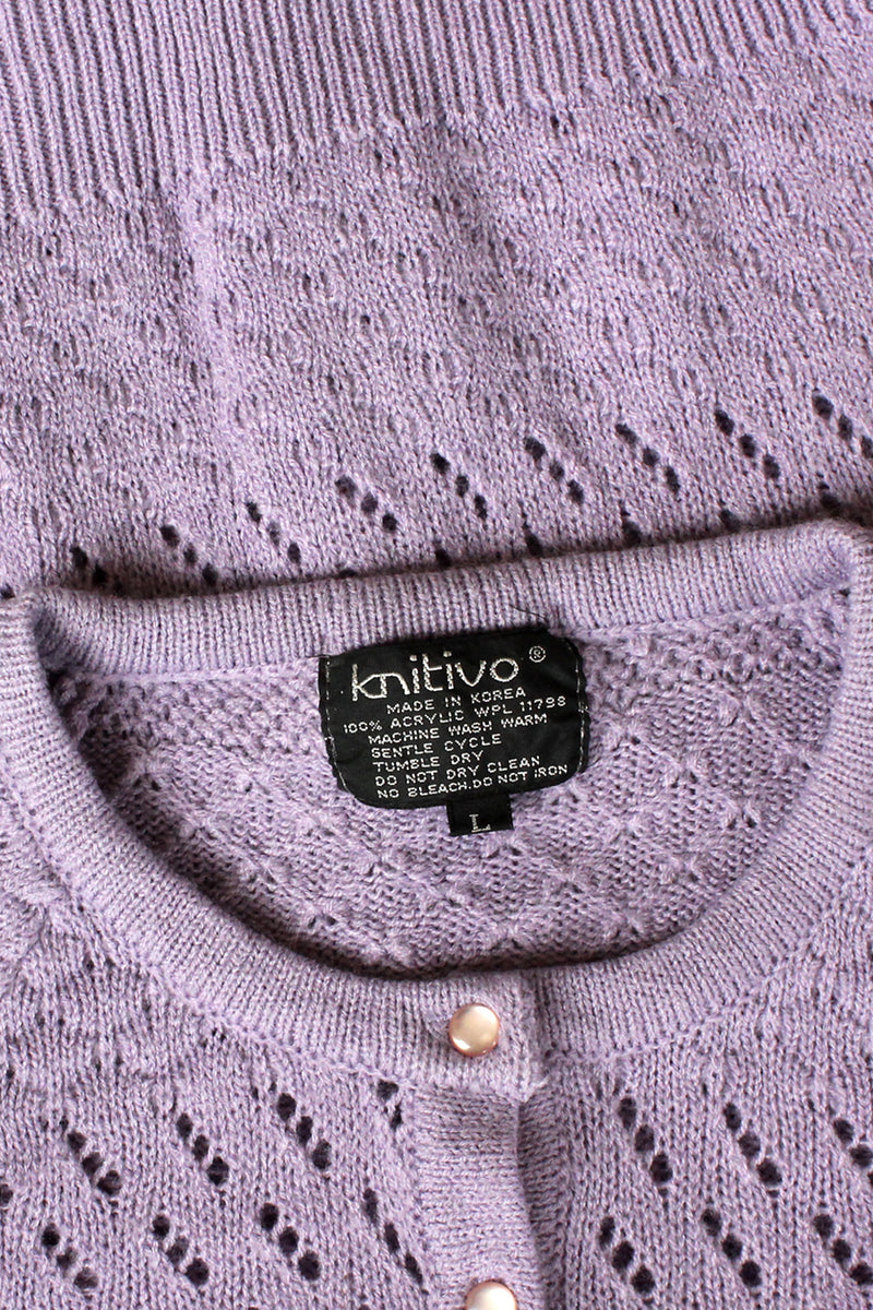 Wisteria Pointelle Cardigan L