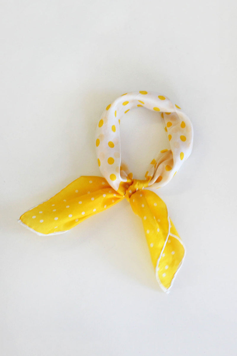 Dotty Silk Scarf