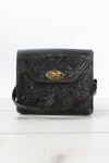 Black Tooled 60s Handbag