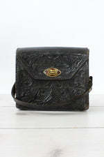 Black Tooled 60s Handbag