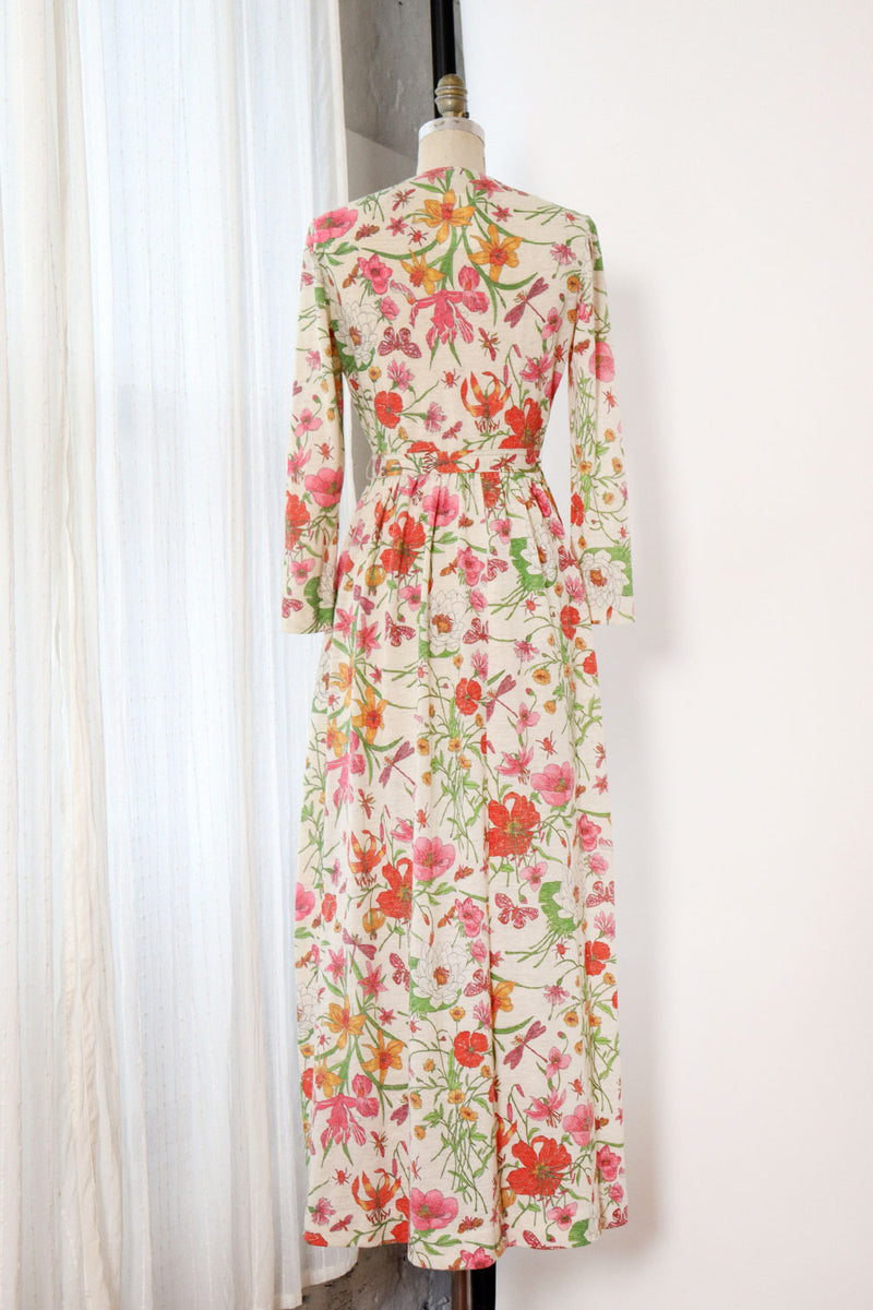 Poppy Dragonfly Print Maxi Dress M