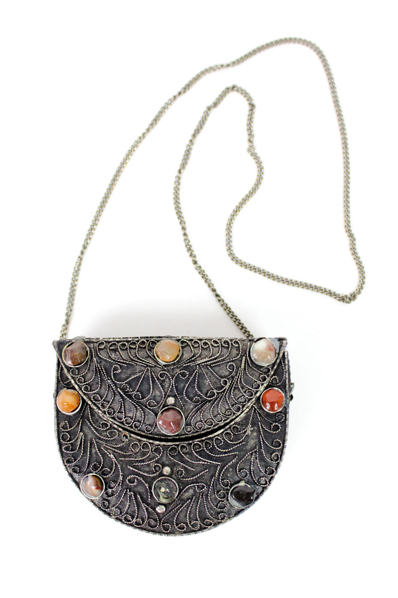 Crescent metal bag