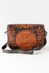 Woodland Tooled Leather Bag
